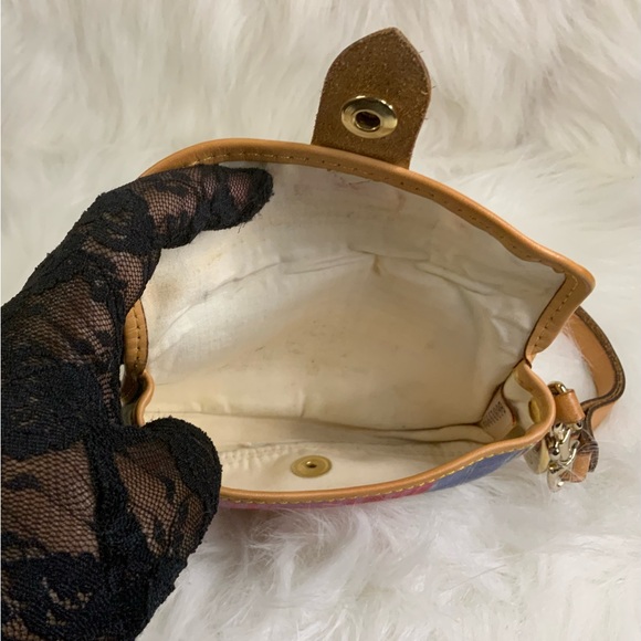 Dooney & Bourke Colorful Patchwork Tote and Pouch Set (EUC) - Picture 8 of 16